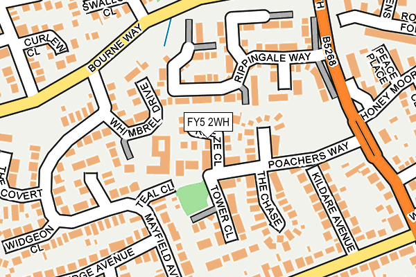 FY5 2WH map - OS OpenMap – Local (Ordnance Survey)