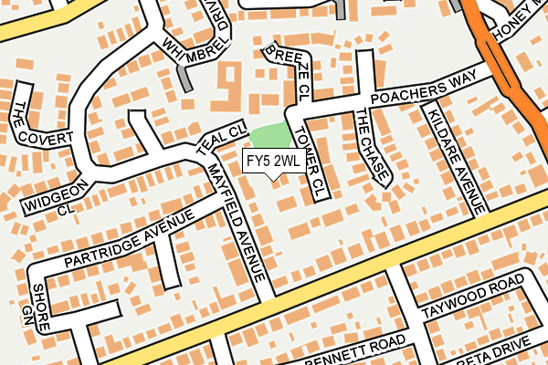 FY5 2WL map - OS OpenMap – Local (Ordnance Survey)