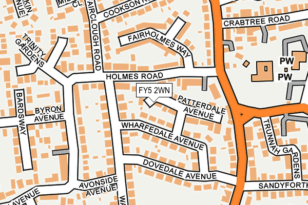 FY5 2WN map - OS OpenMap – Local (Ordnance Survey)