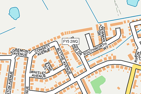 FY5 2WQ map - OS OpenMap – Local (Ordnance Survey)