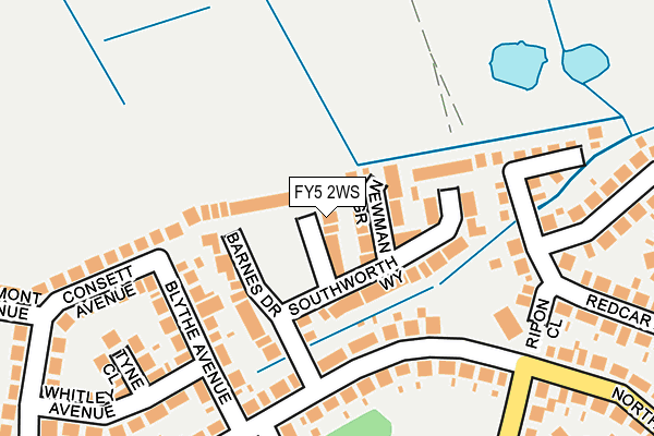 FY5 2WS map - OS OpenMap – Local (Ordnance Survey)