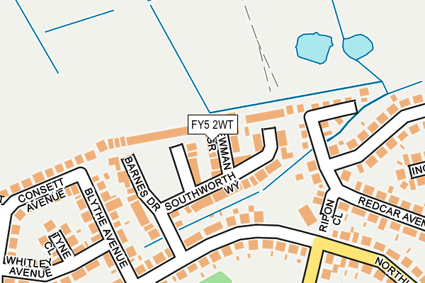 FY5 2WT map - OS OpenMap – Local (Ordnance Survey)