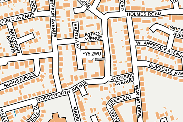 FY5 2WU map - OS OpenMap – Local (Ordnance Survey)