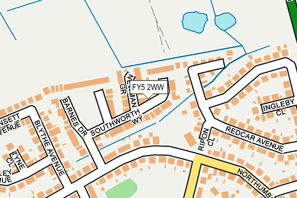 FY5 2WW map - OS OpenMap – Local (Ordnance Survey)