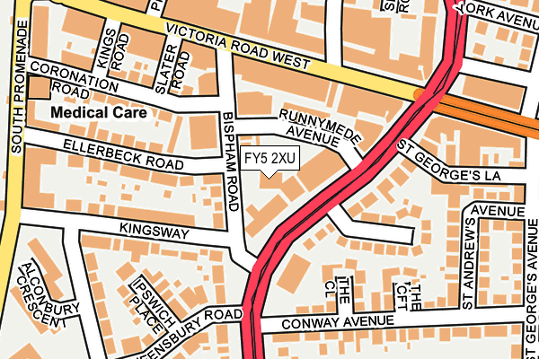 FY5 2XU map - OS OpenMap – Local (Ordnance Survey)