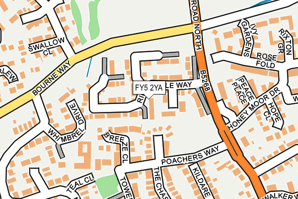 FY5 2YA map - OS OpenMap – Local (Ordnance Survey)