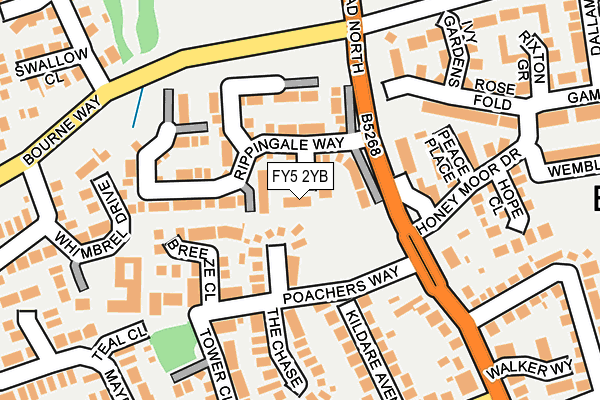 FY5 2YB map - OS OpenMap – Local (Ordnance Survey)