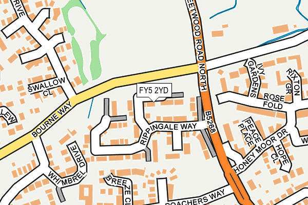 FY5 2YD map - OS OpenMap – Local (Ordnance Survey)