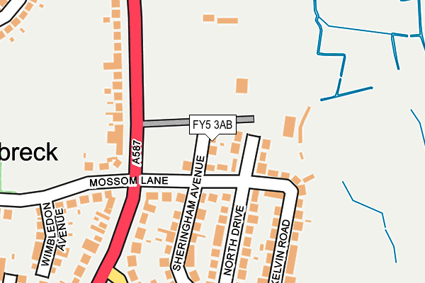 FY5 3AB map - OS OpenMap – Local (Ordnance Survey)