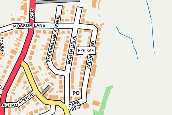 FY5 3AF map - OS OpenMap – Local (Ordnance Survey)