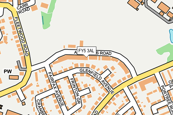 FY5 3AL map - OS OpenMap – Local (Ordnance Survey)