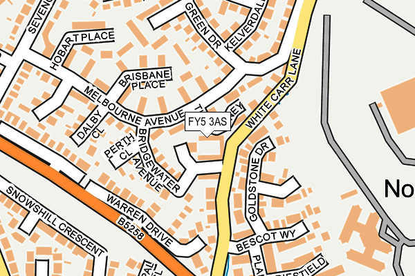 FY5 3AS map - OS OpenMap – Local (Ordnance Survey)