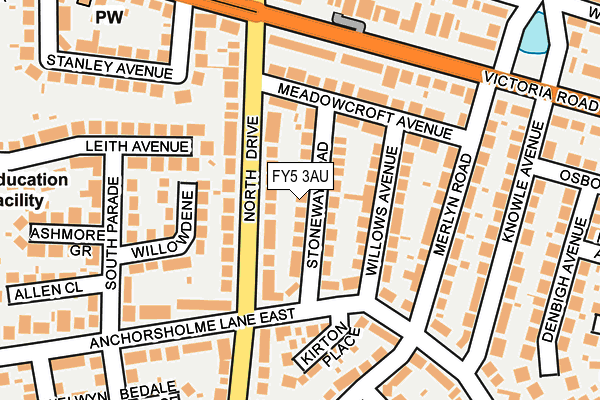FY5 3AU map - OS OpenMap – Local (Ordnance Survey)