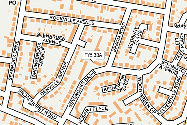FY5 3BA map - OS OpenMap – Local (Ordnance Survey)