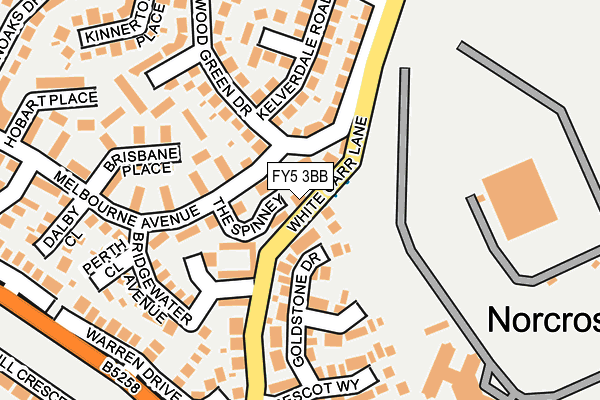 FY5 3BB map - OS OpenMap – Local (Ordnance Survey)
