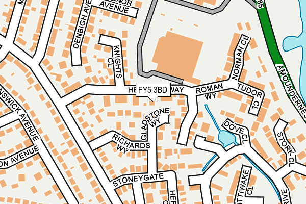 FY5 3BD map - OS OpenMap – Local (Ordnance Survey)