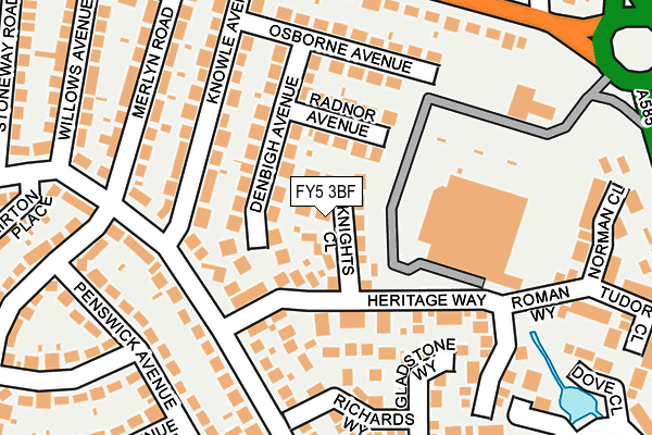 FY5 3BF map - OS OpenMap – Local (Ordnance Survey)