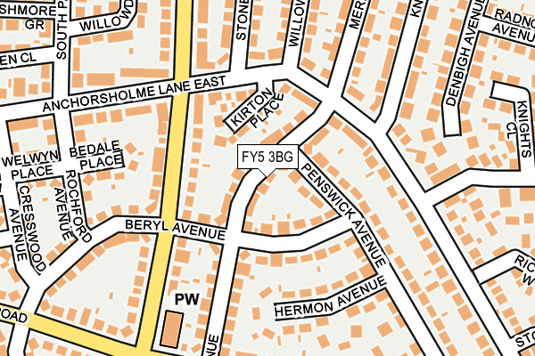 FY5 3BG map - OS OpenMap – Local (Ordnance Survey)