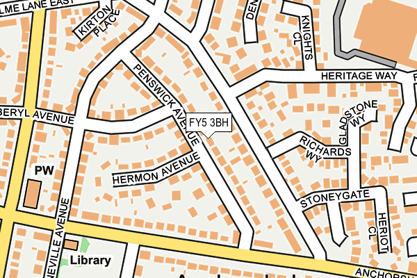 FY5 3BH map - OS OpenMap – Local (Ordnance Survey)