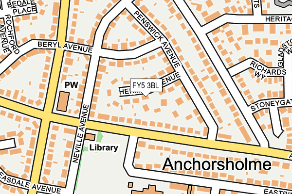 FY5 3BL map - OS OpenMap – Local (Ordnance Survey)