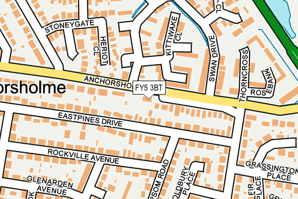 FY5 3BT map - OS OpenMap – Local (Ordnance Survey)