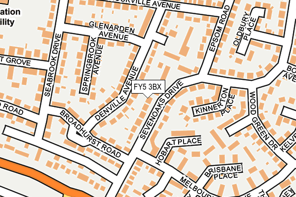 FY5 3BX map - OS OpenMap – Local (Ordnance Survey)