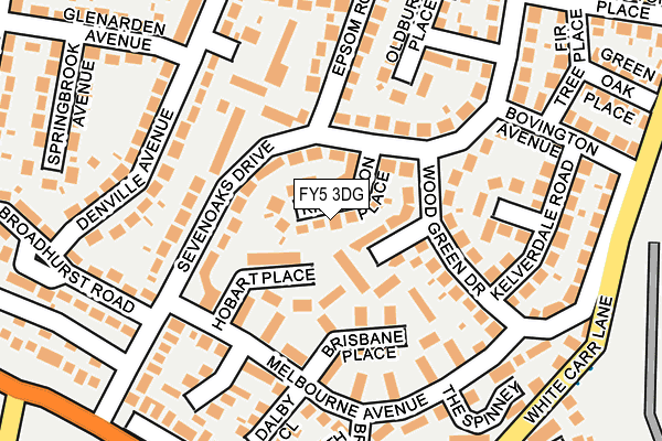FY5 3DG map - OS OpenMap – Local (Ordnance Survey)