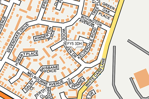 FY5 3DH map - OS OpenMap – Local (Ordnance Survey)