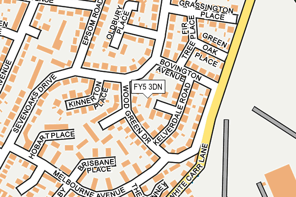 FY5 3DN map - OS OpenMap – Local (Ordnance Survey)