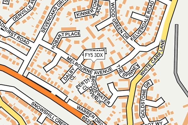 FY5 3DX map - OS OpenMap – Local (Ordnance Survey)