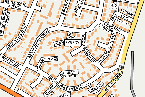 FY5 3DY map - OS OpenMap – Local (Ordnance Survey)