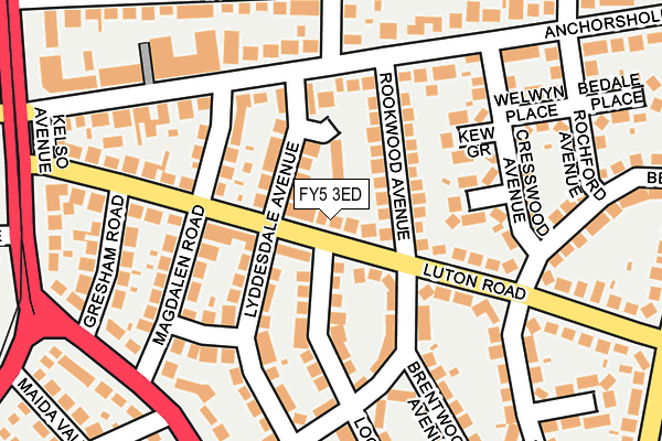 FY5 3ED map - OS OpenMap – Local (Ordnance Survey)