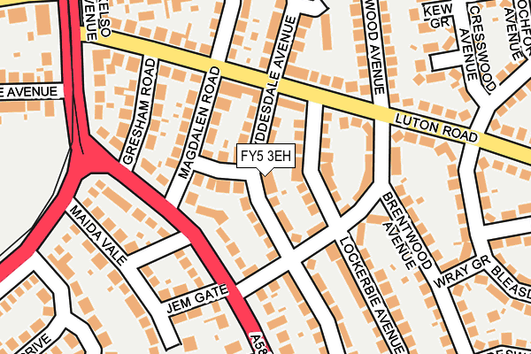 FY5 3EH map - OS OpenMap – Local (Ordnance Survey)