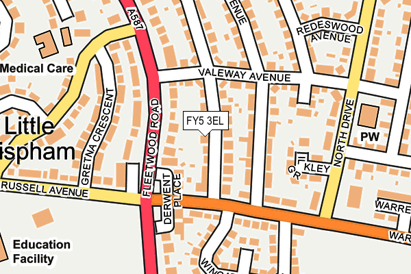FY5 3EL map - OS OpenMap – Local (Ordnance Survey)