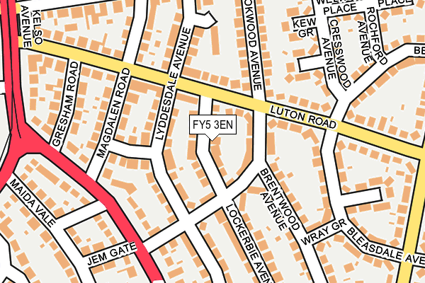 FY5 3EN map - OS OpenMap – Local (Ordnance Survey)