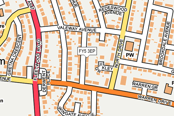 FY5 3EP map - OS OpenMap – Local (Ordnance Survey)