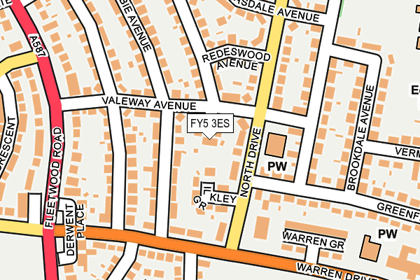FY5 3ES map - OS OpenMap – Local (Ordnance Survey)