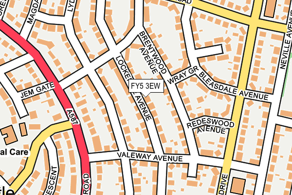 FY5 3EW map - OS OpenMap – Local (Ordnance Survey)