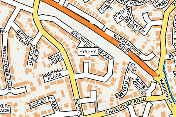 FY5 3EY map - OS OpenMap – Local (Ordnance Survey)