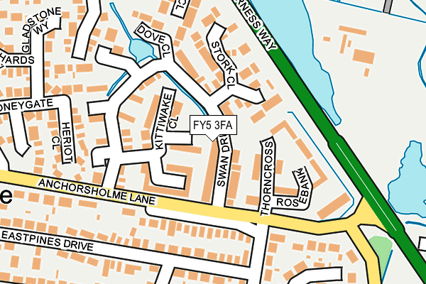 FY5 3FA map - OS OpenMap – Local (Ordnance Survey)