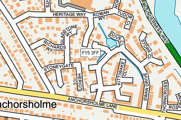 FY5 3FF map - OS OpenMap – Local (Ordnance Survey)
