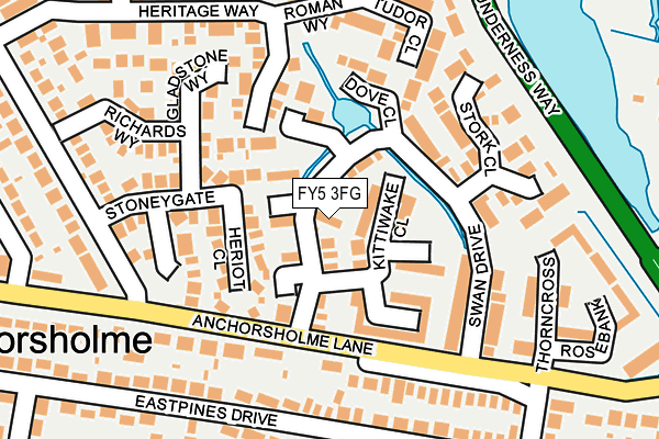 FY5 3FG map - OS OpenMap – Local (Ordnance Survey)