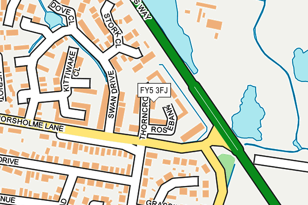 FY5 3FJ map - OS OpenMap – Local (Ordnance Survey)