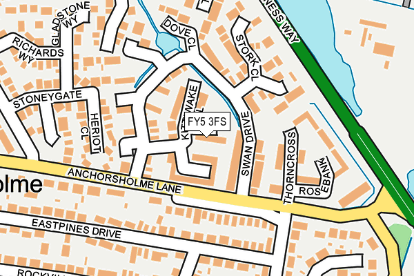 FY5 3FS map - OS OpenMap – Local (Ordnance Survey)