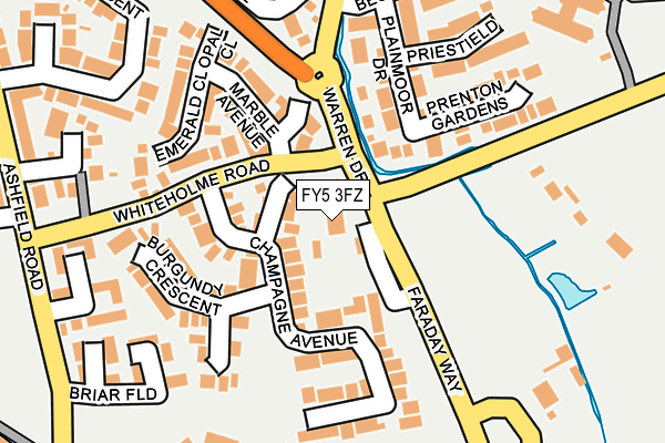 FY5 3FZ map - OS OpenMap – Local (Ordnance Survey)