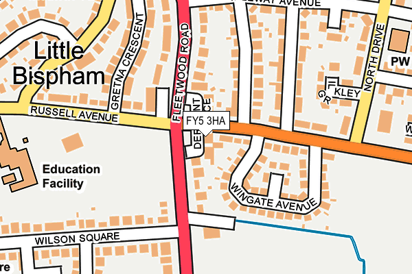 FY5 3HA map - OS OpenMap – Local (Ordnance Survey)