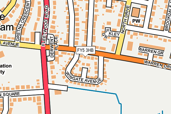 FY5 3HB map - OS OpenMap – Local (Ordnance Survey)