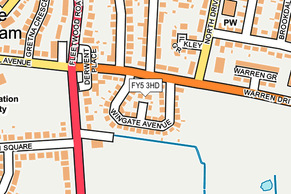 FY5 3HD map - OS OpenMap – Local (Ordnance Survey)