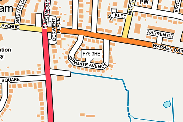 FY5 3HE map - OS OpenMap – Local (Ordnance Survey)