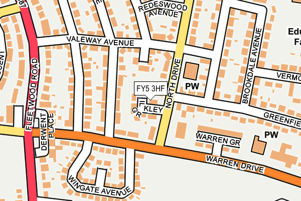 FY5 3HF map - OS OpenMap – Local (Ordnance Survey)